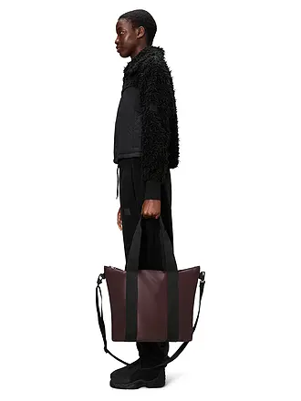 RAINS | Tasche - Tote Bag MINI W3 | dunkelrot